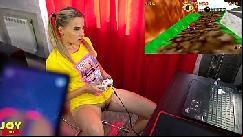 Letsplay retro game with remote vibrator in my pussy